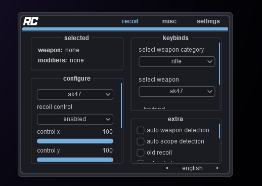 Rust Recoil Script