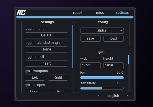 Rust Recoil Script