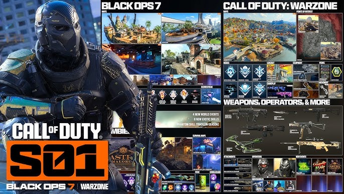Black Ops 7 Season 1 Roadmap New Maps Weapons Zombies December 4